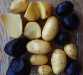 Charlotte and purple potatoes